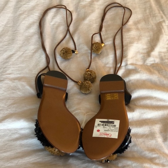 Dolce & Gabbana Pom-Pom Embellished Sandals - Picture 4 of 4